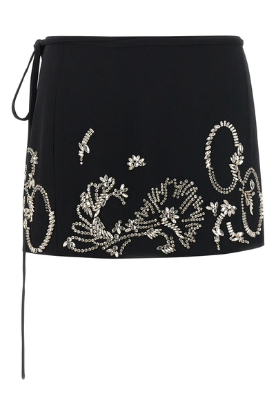 gabrinas woven miniskirt