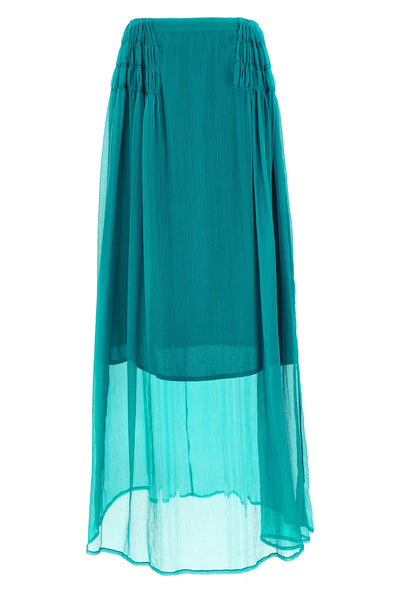 long scarlett skirt in light crinkled silk