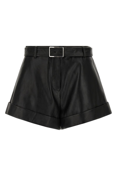 spxvasaio leather shorts