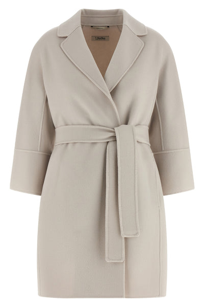 arona coat in double drap of pure wool sewn by hand