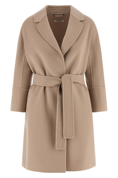 arona coat in double drap of pure wool sewn by hand