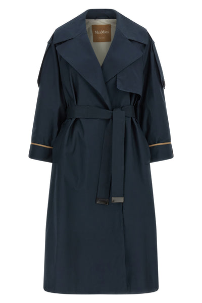 mtcutrench trench coat in waterproof cotton blend twill