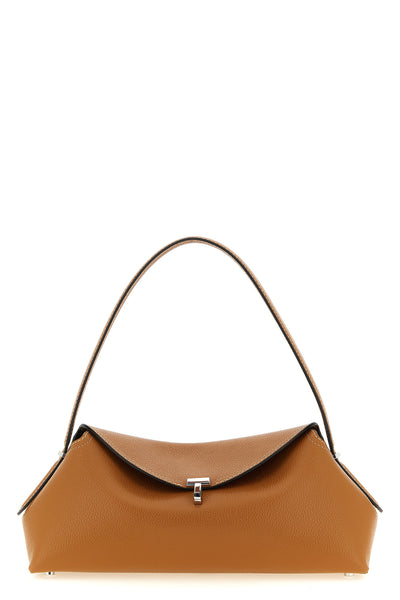 east-west shoulder bag in hammered leather