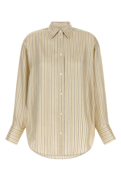 striped silk shirt