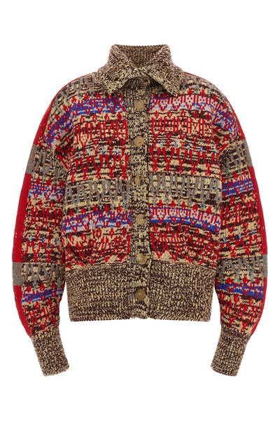 the dries van noten teda cardigan exemplifies knitwear mastery through its int