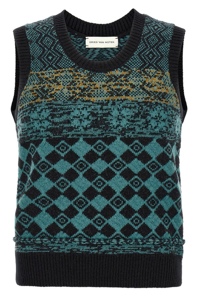 the dries van noten mahoba knitted vest