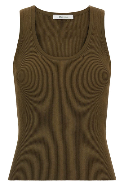 the sleeveless max mara editta top defines a new essentiality through a precise