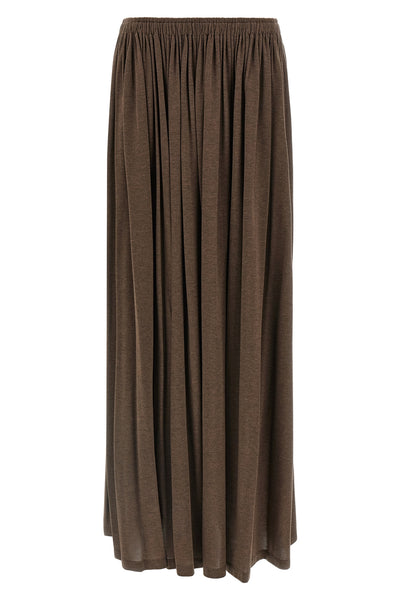 the max mara livrea long skirt redefines the concept of fluidity through an impe