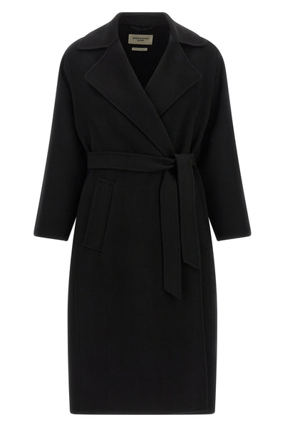 the weekend max mara operoso robe coat embodies timeless elegance through an env