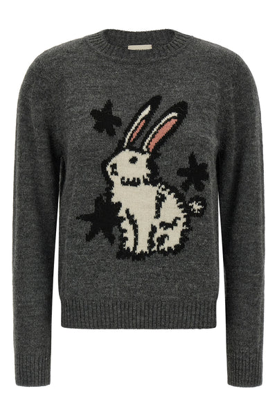 the weekend max mara nitra jersey is distinguished by a classic crewneck const