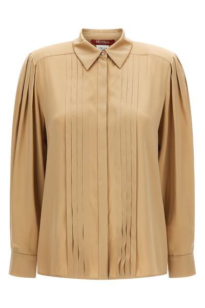 the max mara studio vongola shirt defines a sartorial aesthetic through fluid