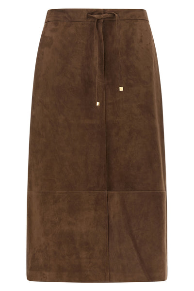 the max mara s smmgazza midi skirt defines material elegance through an essen