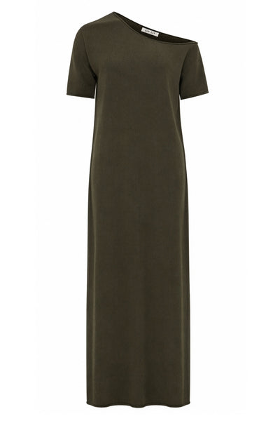 liane long dress in wool and cashmere blend knit
