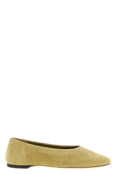 slip suede ballet flats