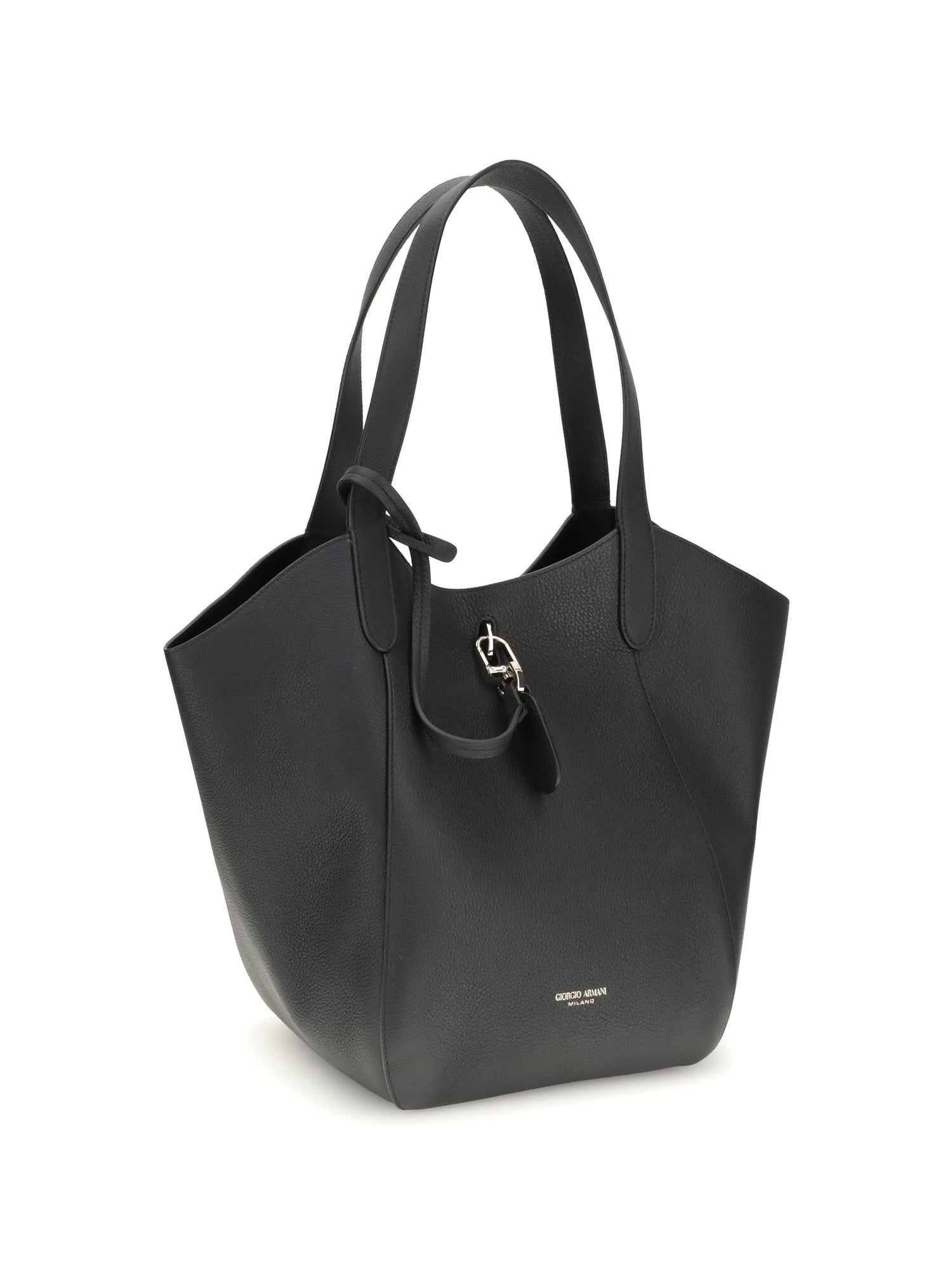 GIORGIO ARMANI OS medium suede shoulder bag