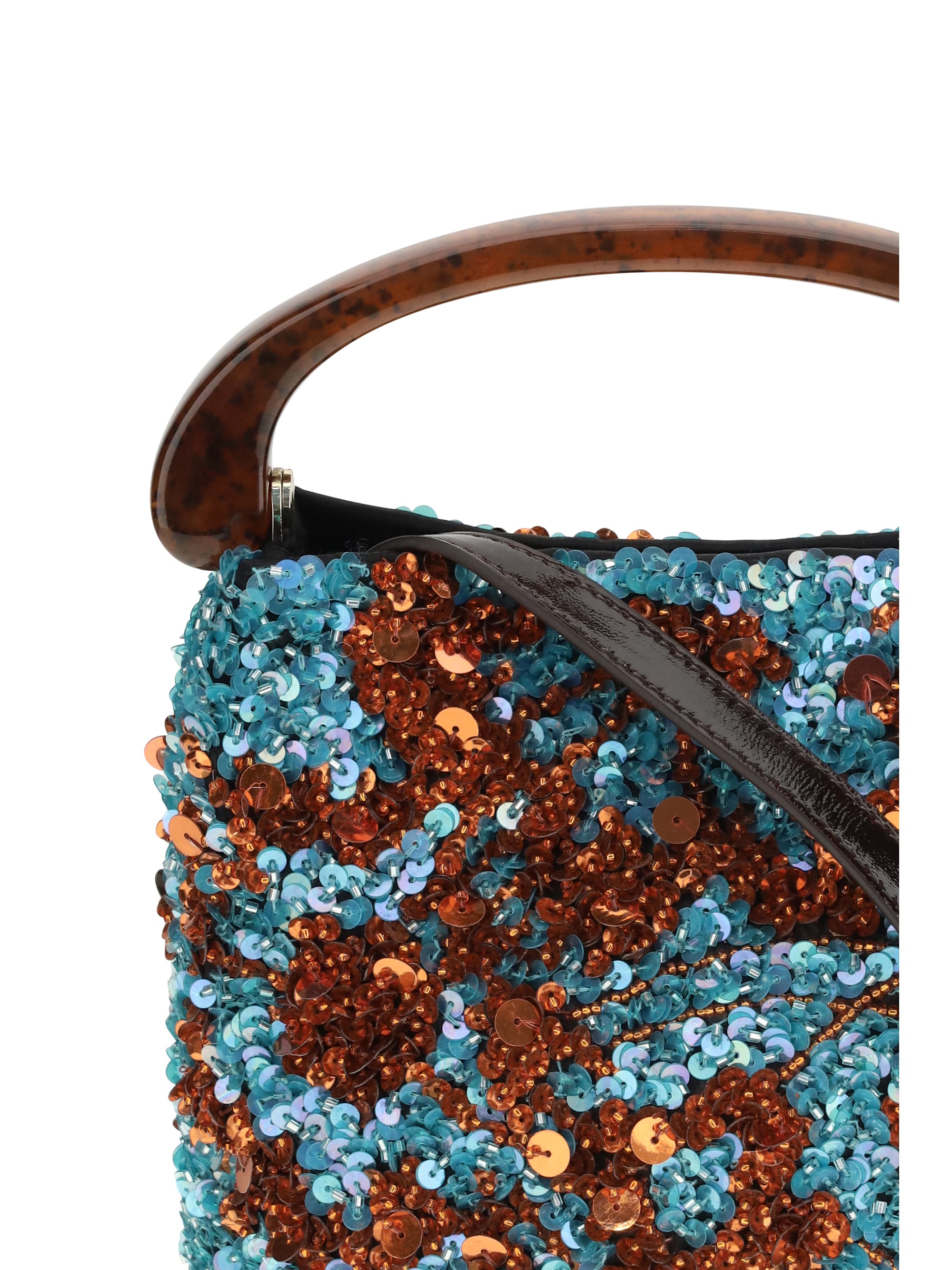 DRIES VAN NOTEN OS sequined handbag