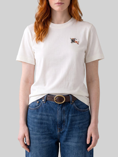 knight check cotton t-shirt
