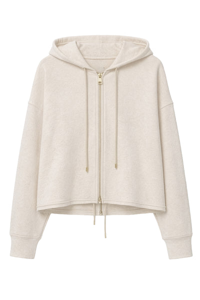 geena lightweight cotton mélange hoodie