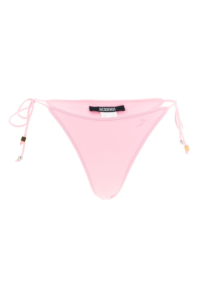 le bas de plage triangle stretch fabric bikini bottoms