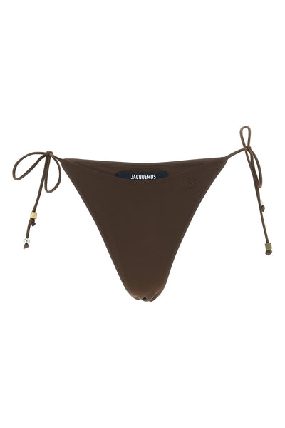 le bas de plage triangle stretch fabric bikini bottoms