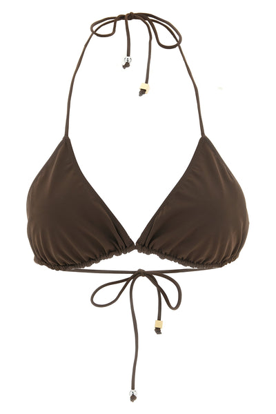 le haut de plage triangle bikini top in stretch fabric