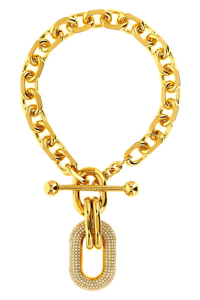 the rabanne necklace is distinguished by a chain construction