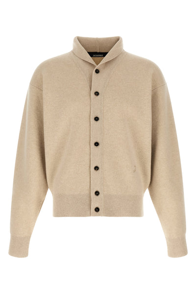 the jacquemus le cardigan pelota cardigan in beige nuance