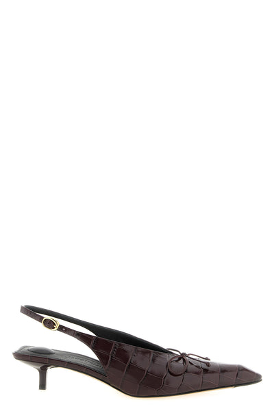 jacquemus les slingbacks cubisto b slingbacks feature a geometric silhouette d