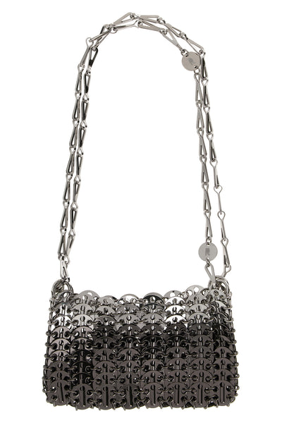 the rabanne 1969 skyline nano shoulder bag is distinguished by an iconic metal