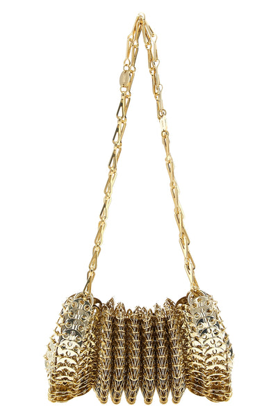 the rabanne new 1969 gm steel shoulder bag embodies the excellence of manufact