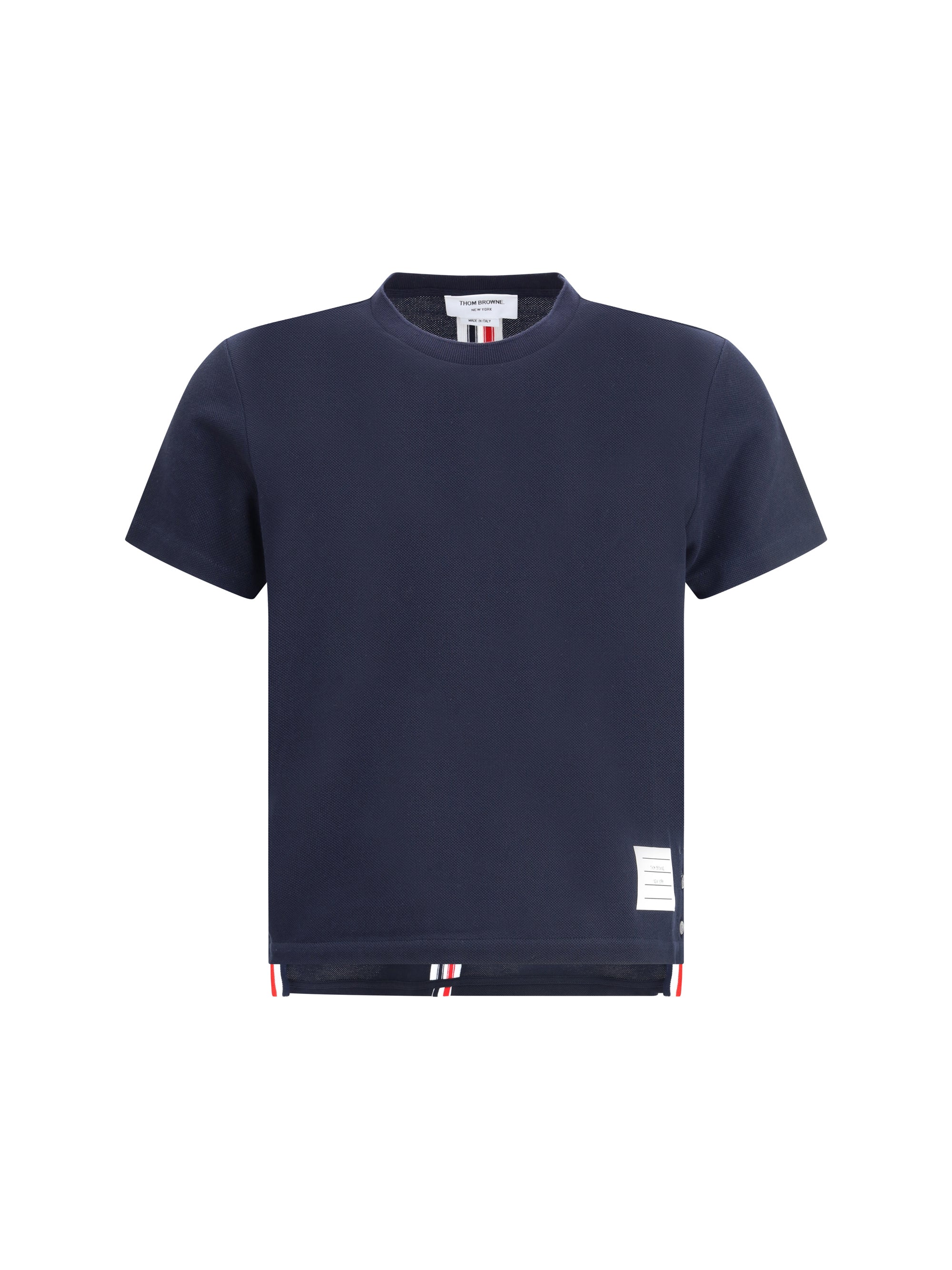 THOM BROWNE 38 t-shirt with iconic bands