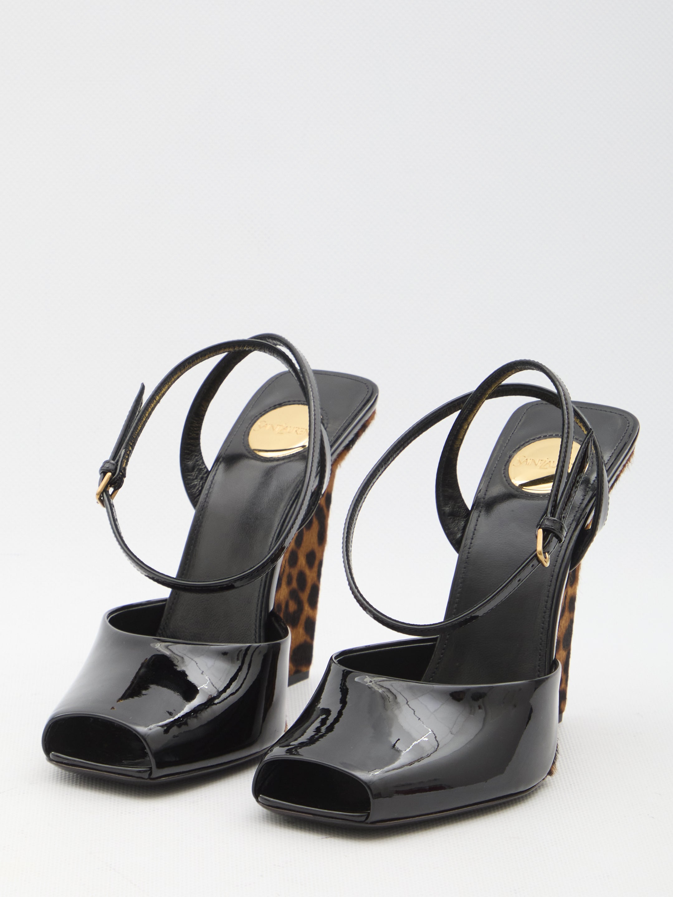 SAINT LAURENT 36 la scandale wedge sandals