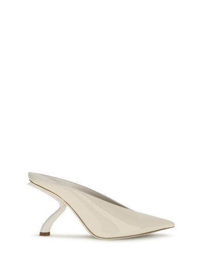 s sculpted heel mules