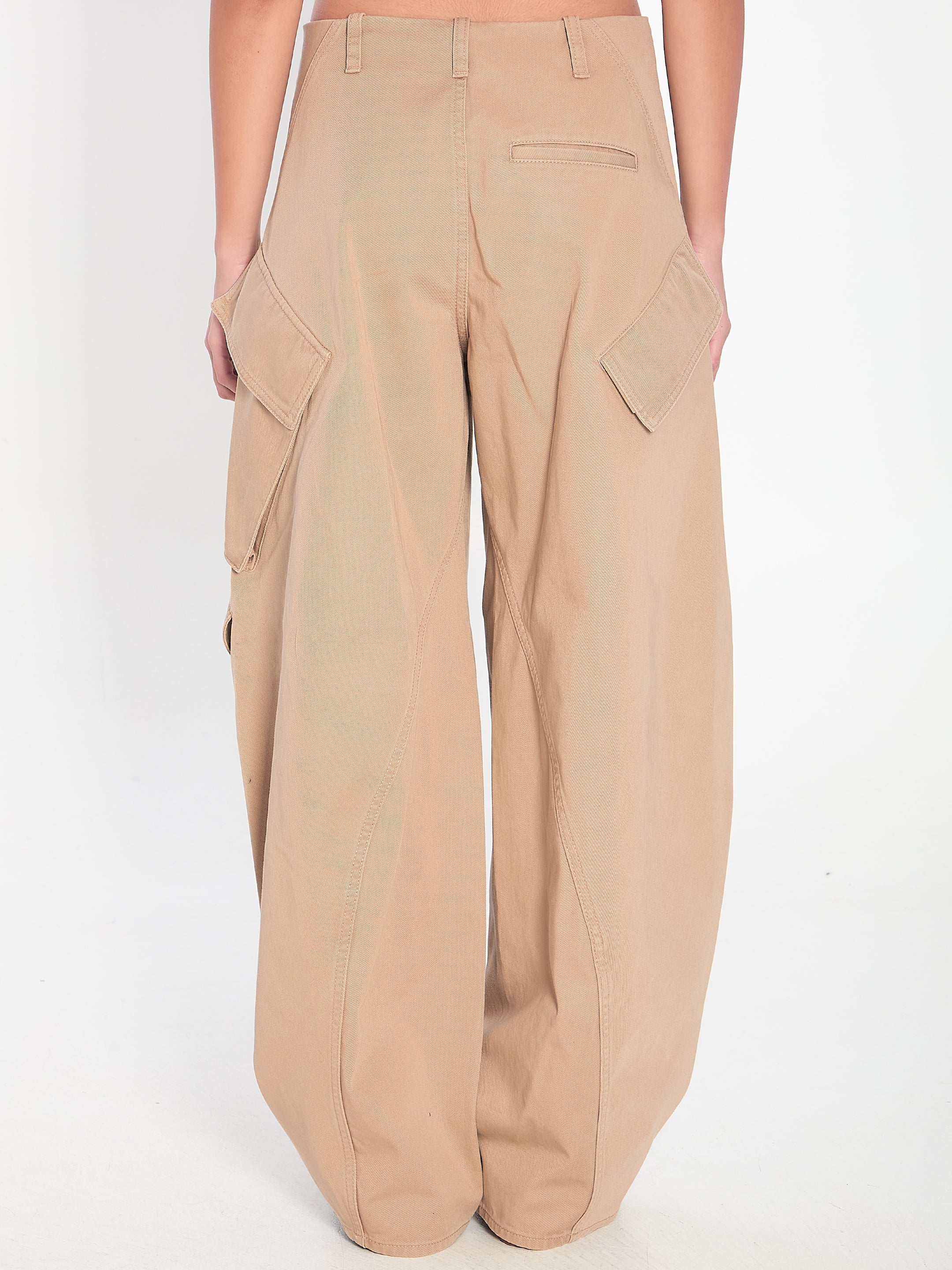 ALAIA 38 rounded cargo trousers