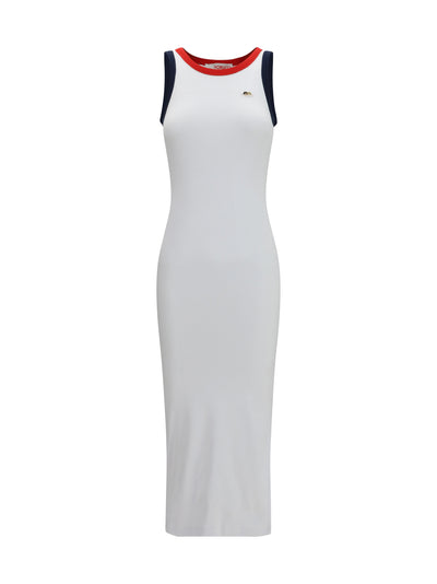 midi dress in ribbed cotton