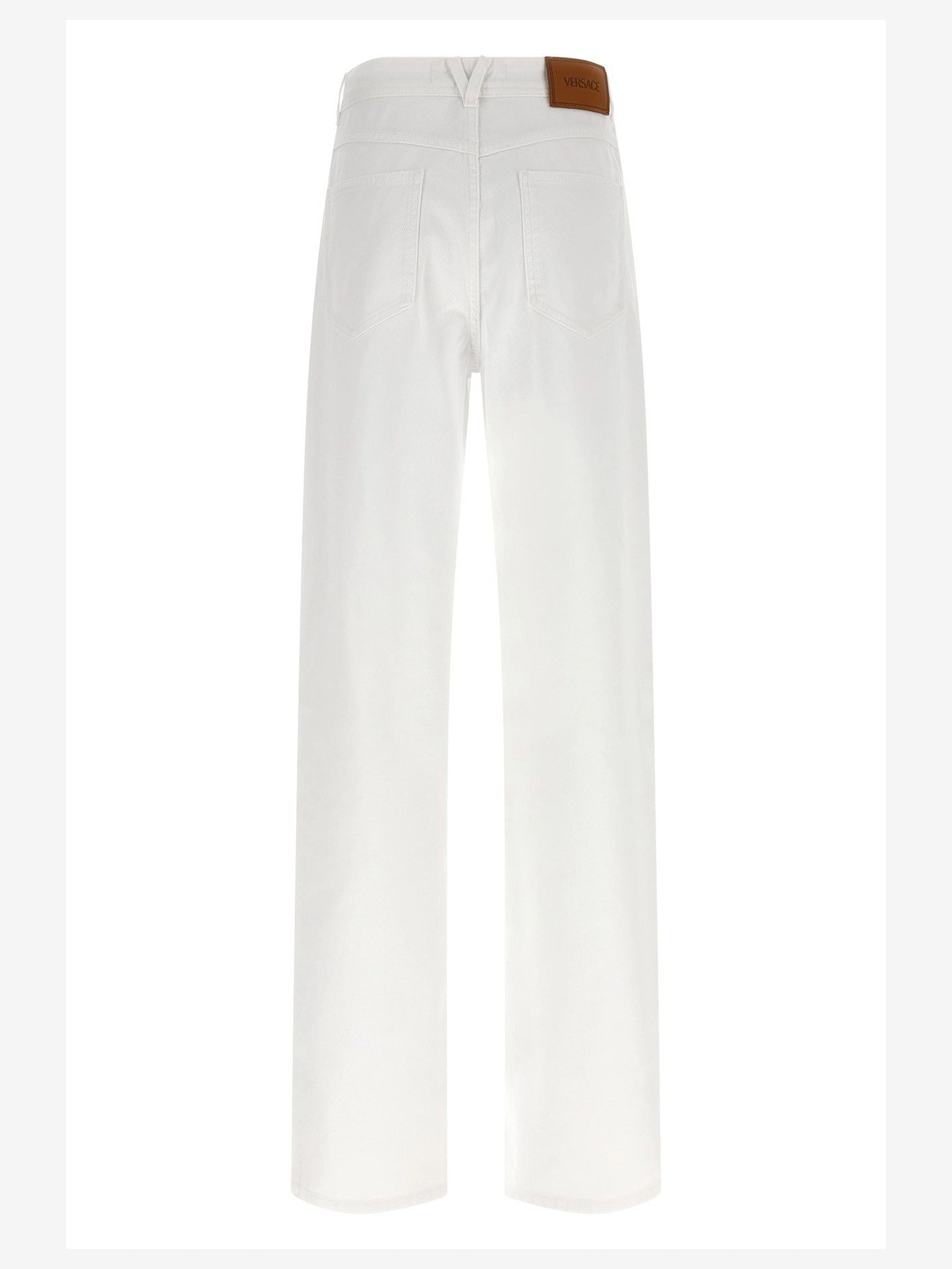 VERSACE 25 white cotton jeans