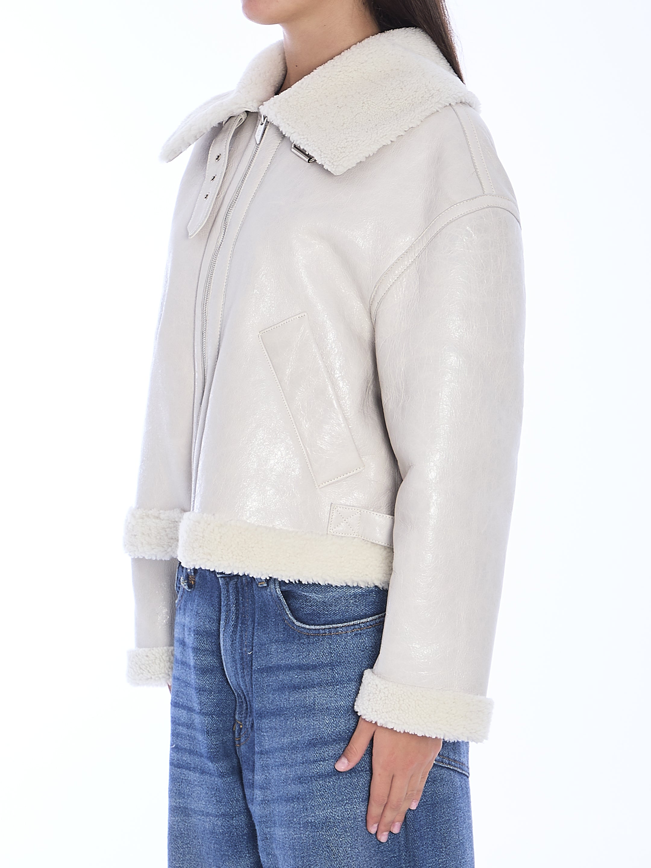 SALVATORE SANTORO 40 shearling jacket
