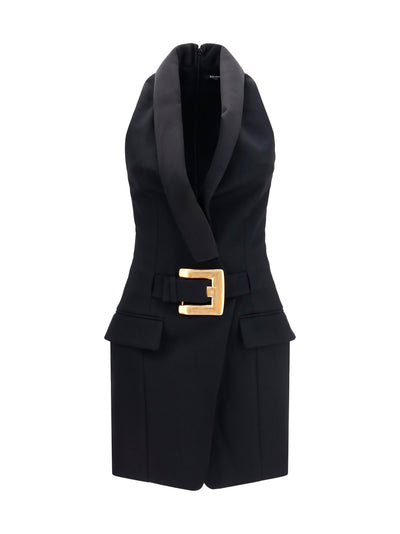 grain de poudre belted dress