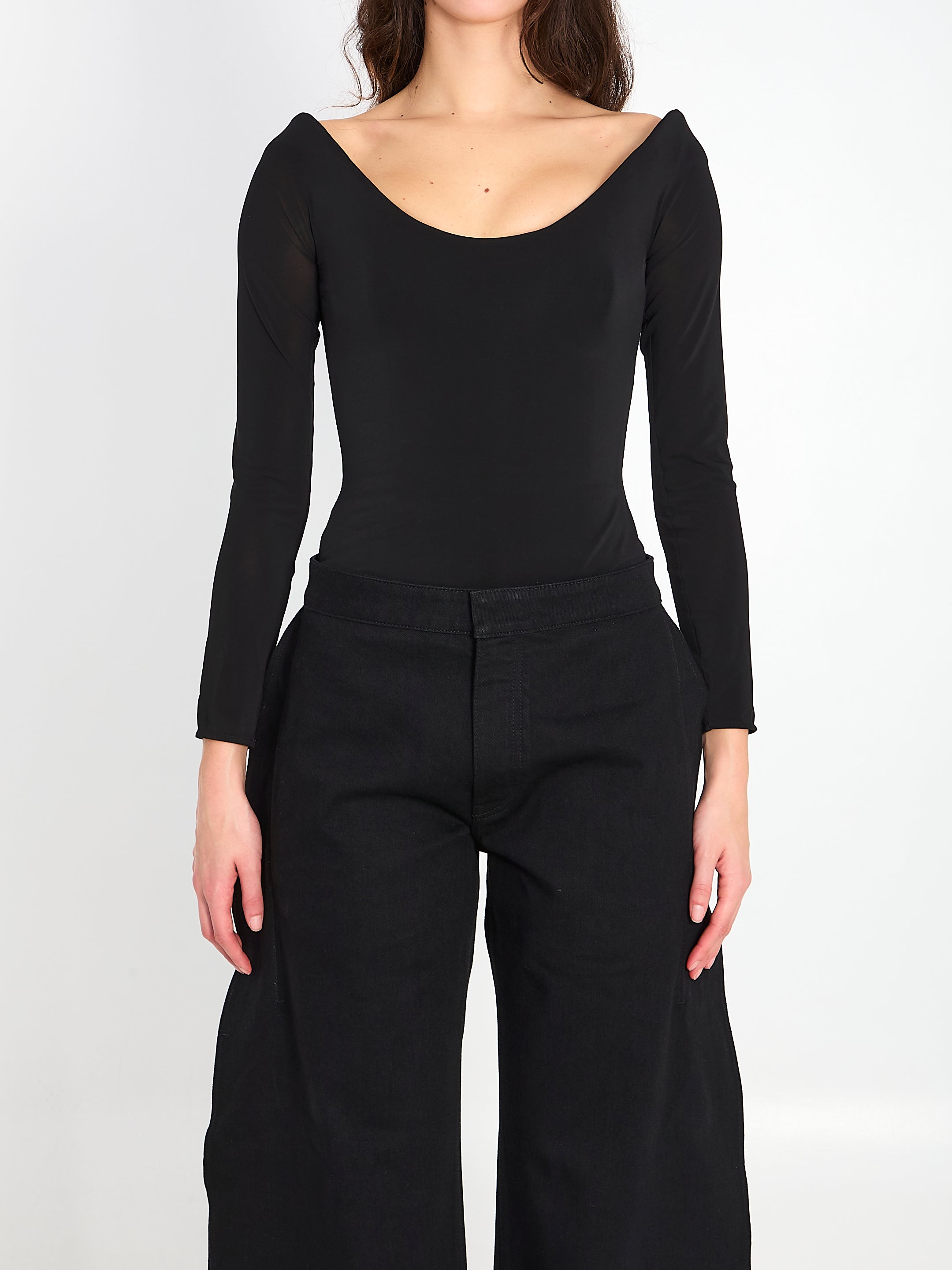 ALAIA 36 sculpted jersey bodysuit