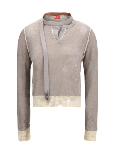 worn-effect sweater