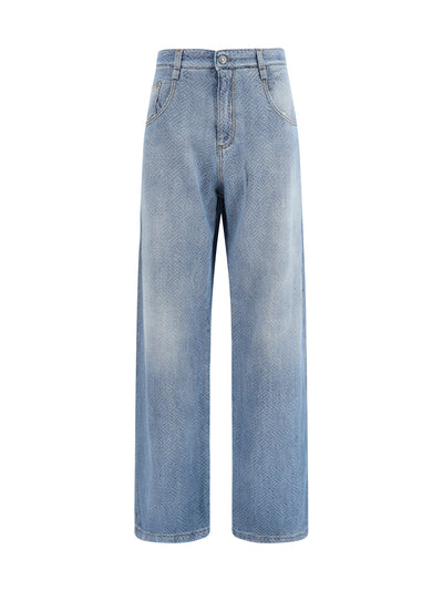 baggy jeans in pure cotton