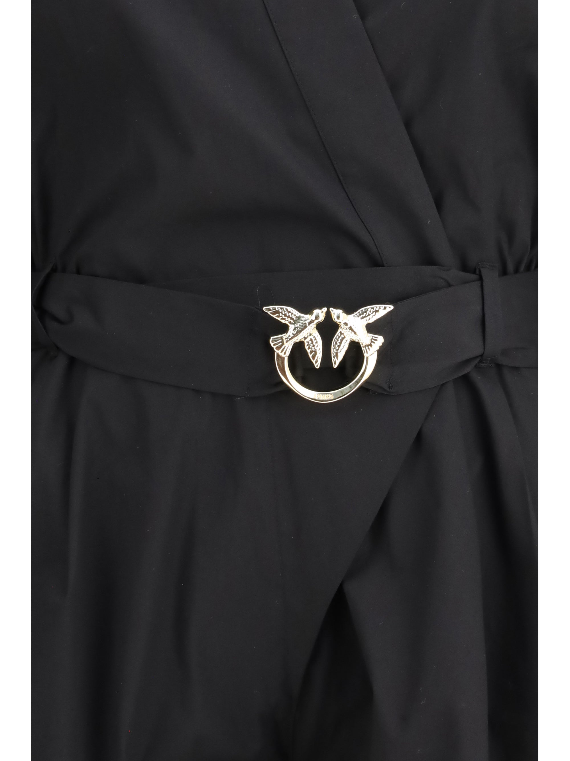 PINKO 38 buckle-belted playsuit