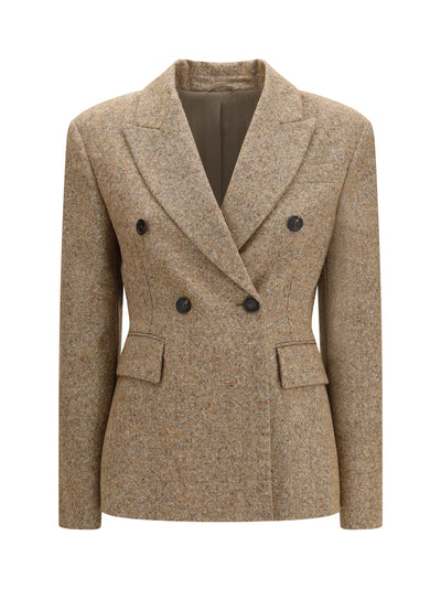 virgin wool donegal jacket with monili