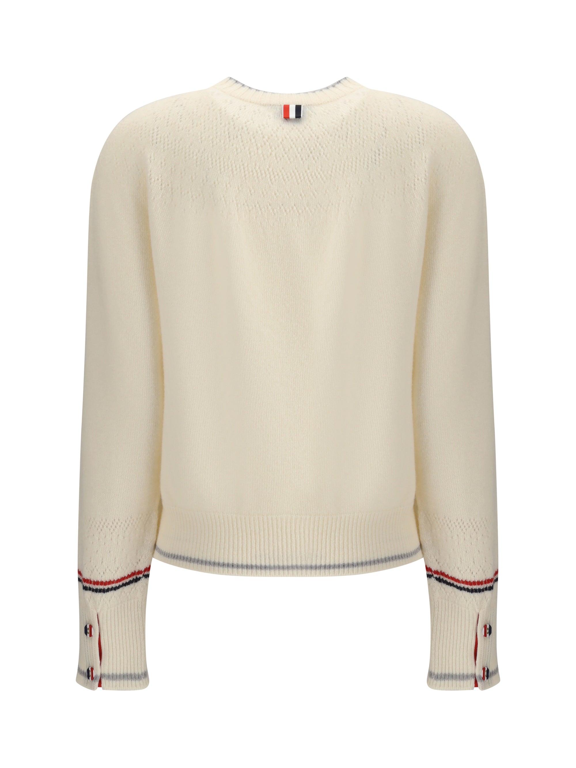 THOM BROWNE 38 pointelle wool sweater