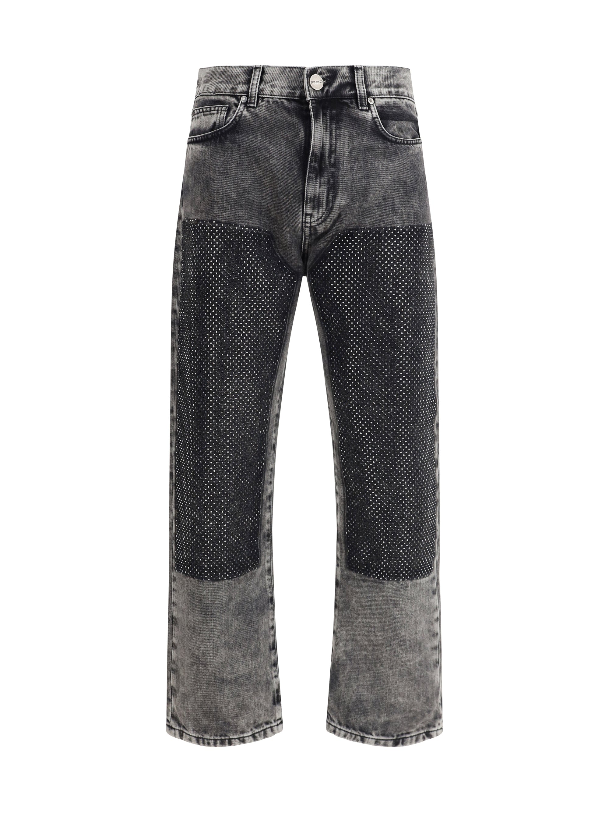 PINKO 24 five-pocket jeans with mini studs