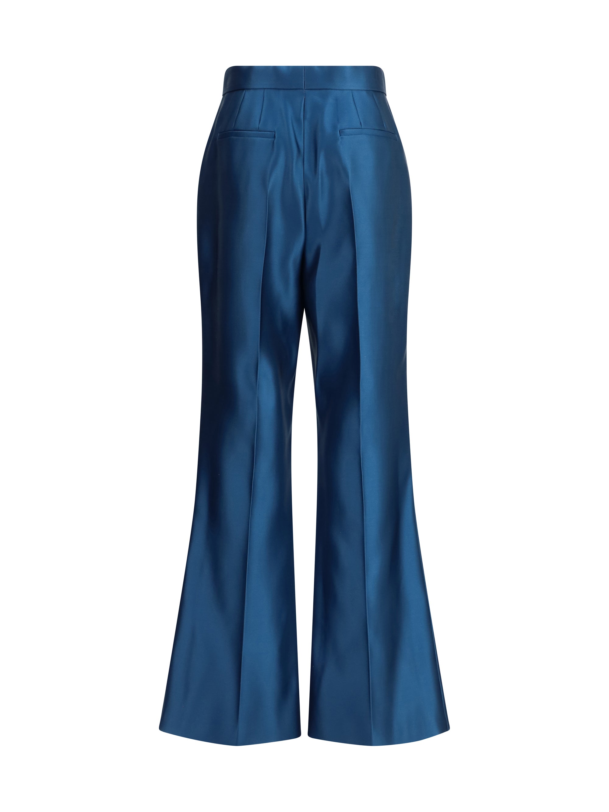 FENDI 40 duchesse silk trousers