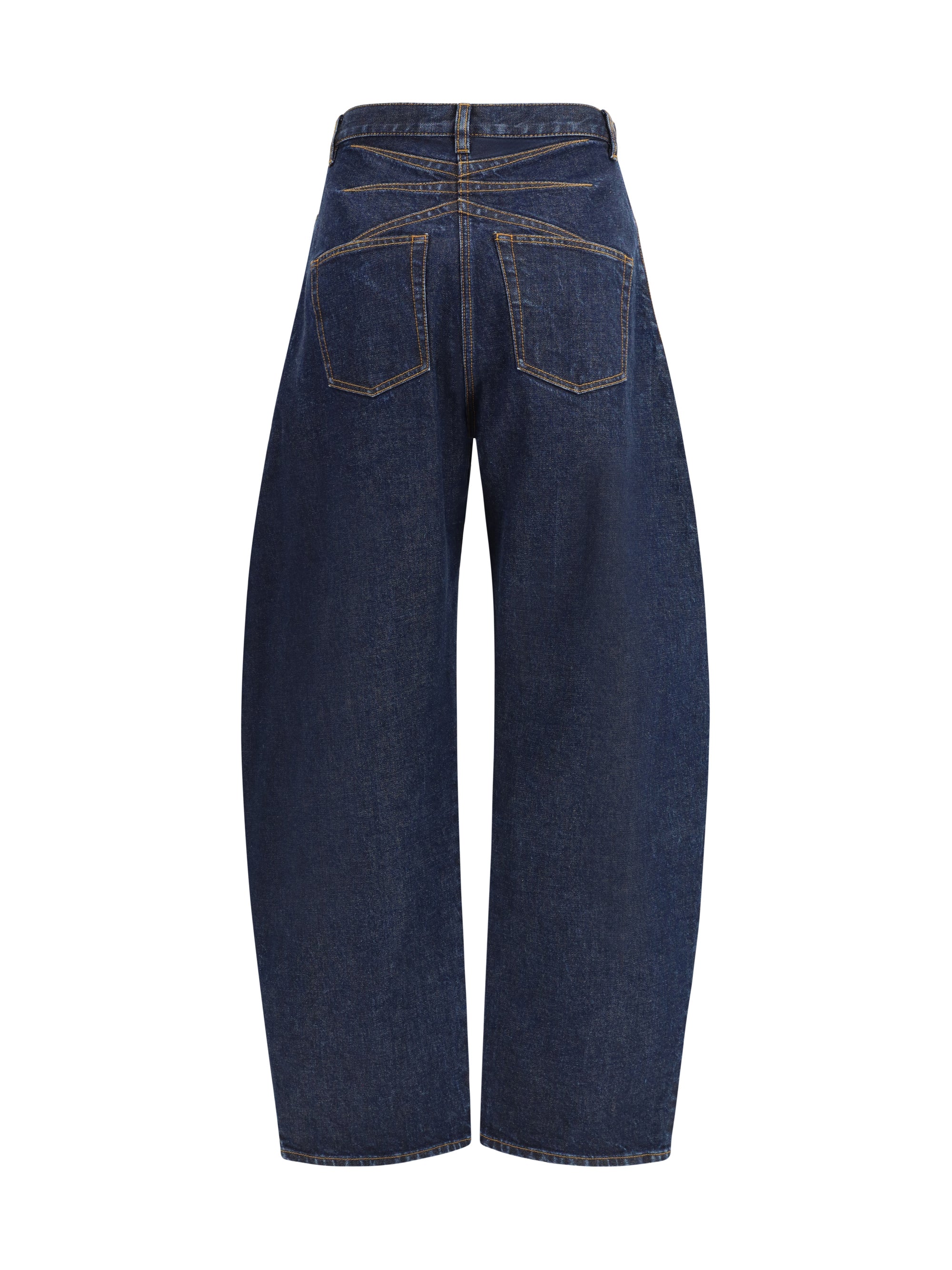 ALAIA 38 rounded denim pants