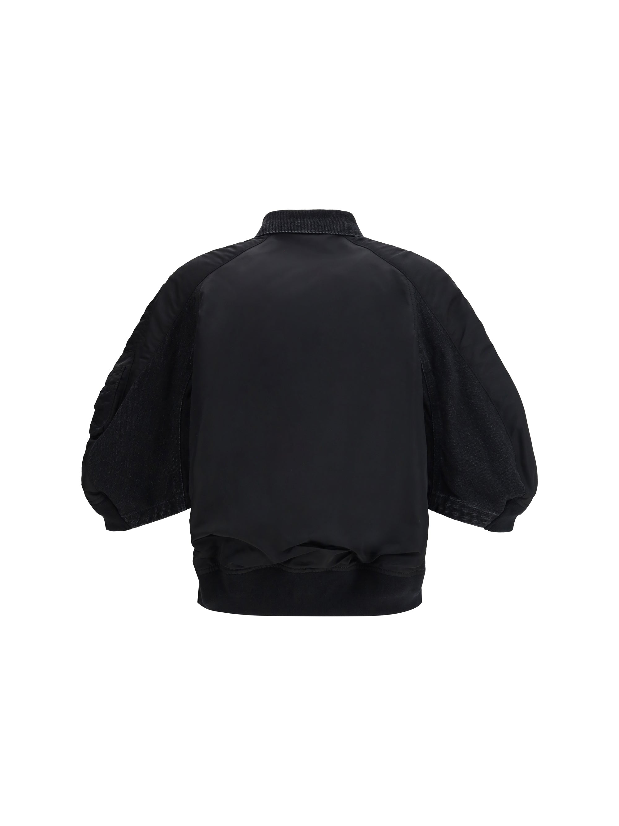 SACAI 2 denim x nylon twill jacket