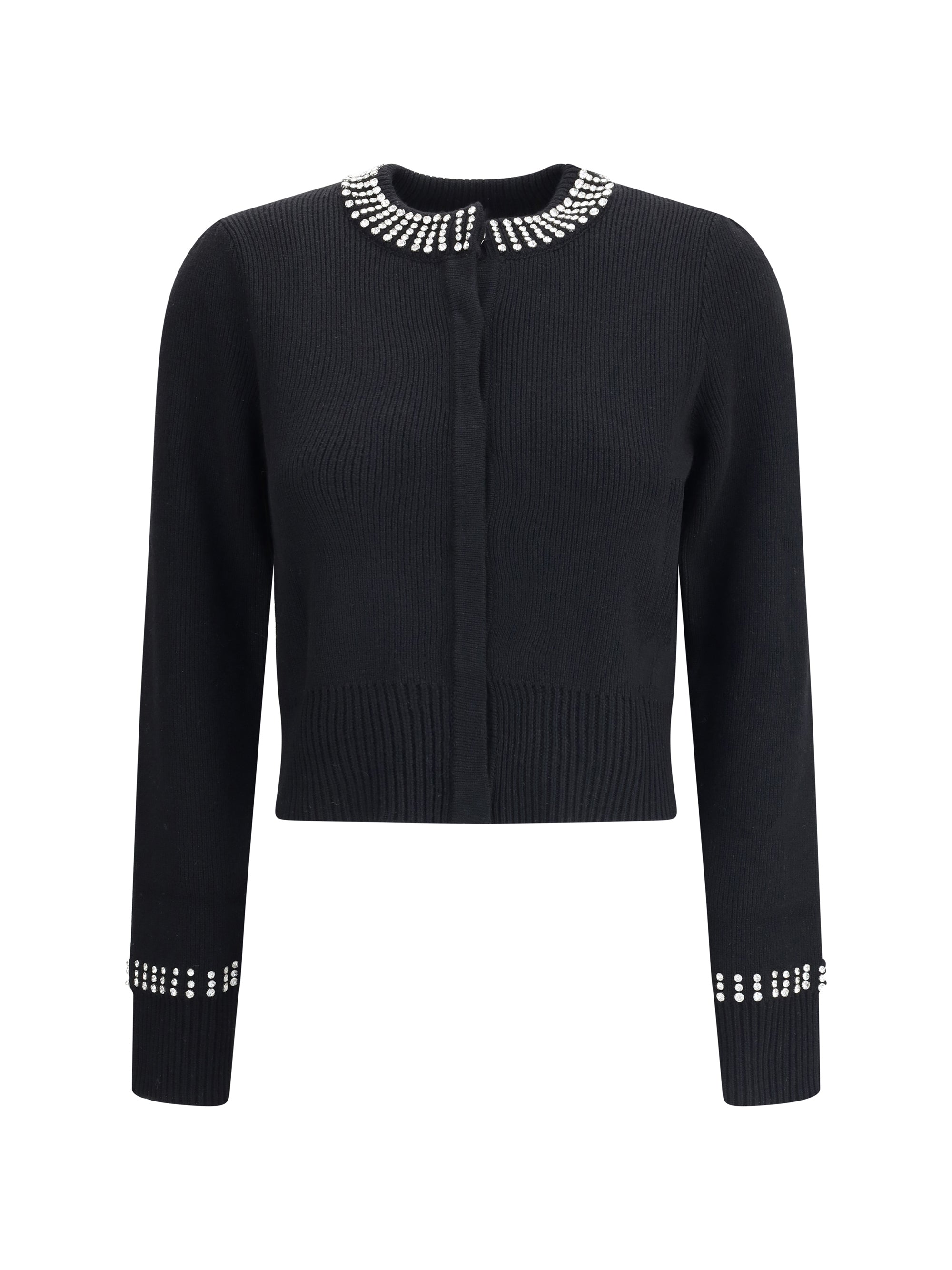 PINKO L rhinestone cardigan