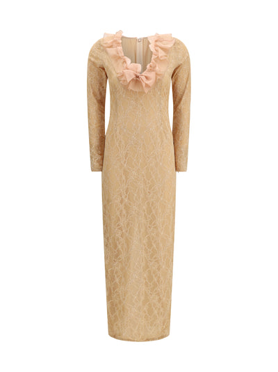 stretch lace evening dress